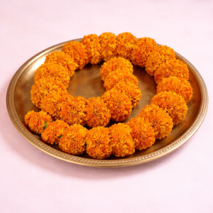 Marigold Orange Flower String (Gende Ka Phool) – 120cm