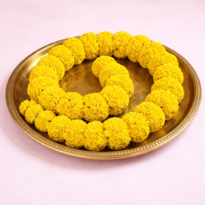 Marigold Yellow Flower String (Gende Ka Phool) – 120cm